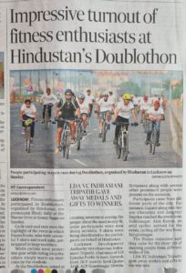 Fitness enthusiasts participated in Doublothon img