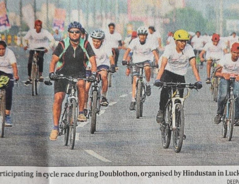 Fitness enthusiasts participated in Doublothon image LR