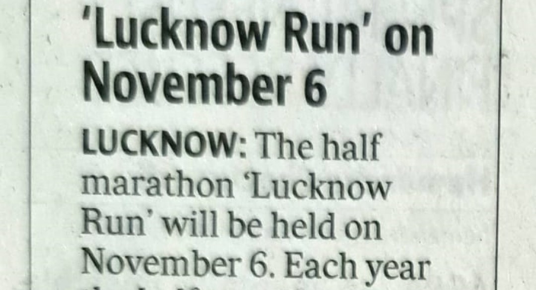 Fourth Edition of Lucknow Run image