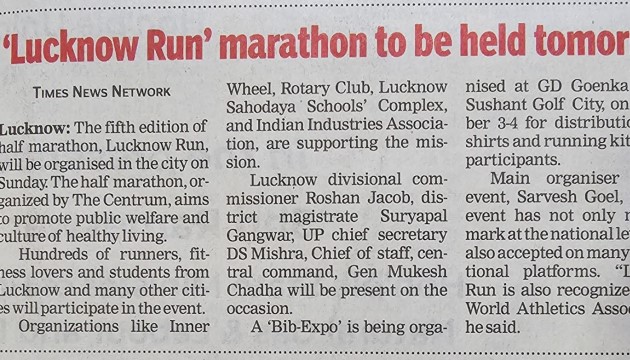 5th edition of Half Marathon-Lucknow Run img