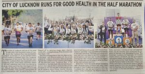 CITY OF LUCKNOW RUNS FOR GOOD HEALTH IN THE HALF MARATHON