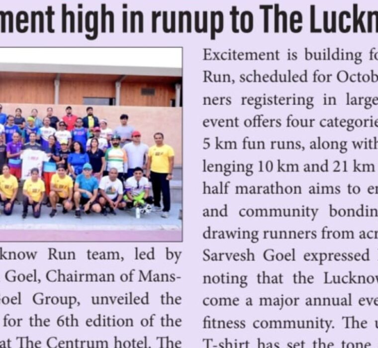 Excitement high in runup to The Lucknow Run