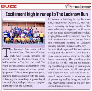 Excitement high in runup to The Lucknow Run
