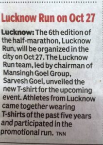 Lucknow Run on Oct 27 img 1