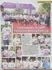 Lucknowites ran with filmmaker Anurag Kashyap
