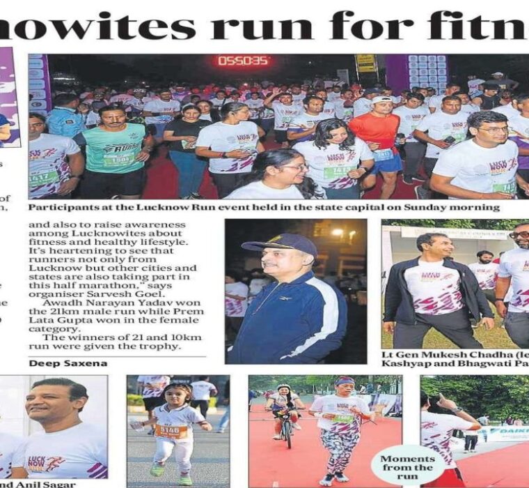Lucknowites run for fitness!