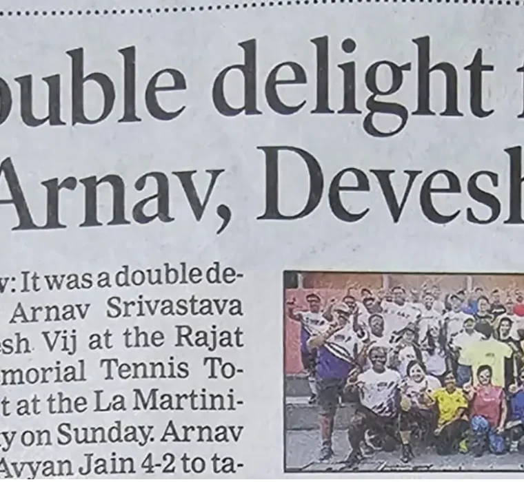 Double Crown for Arnav and Devesh at Rajat Bajaj Memorial Tennis Tournament img 1