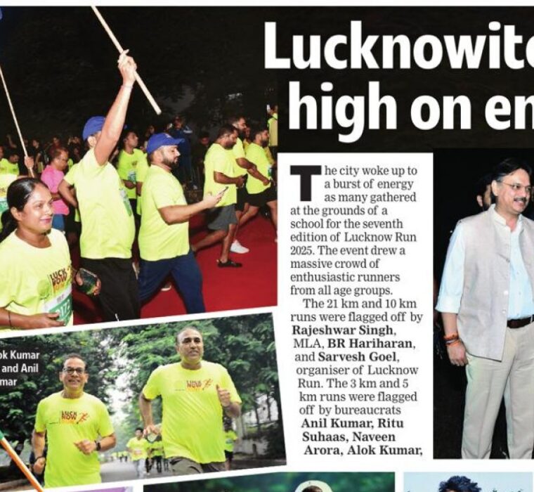 Sarvesh Goel Energizes Lucknow Run 2025 img